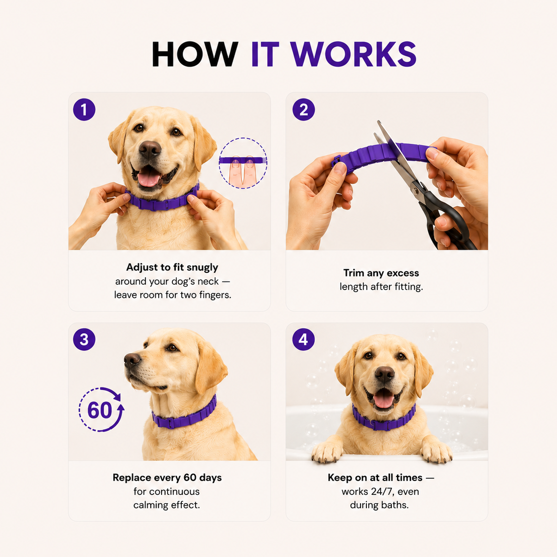 ZenCalm Dog Calming Collar