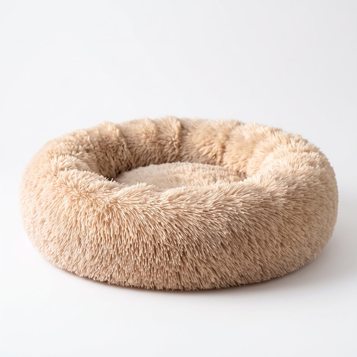 ZenCalm Den™ — Calming Donut Bed
