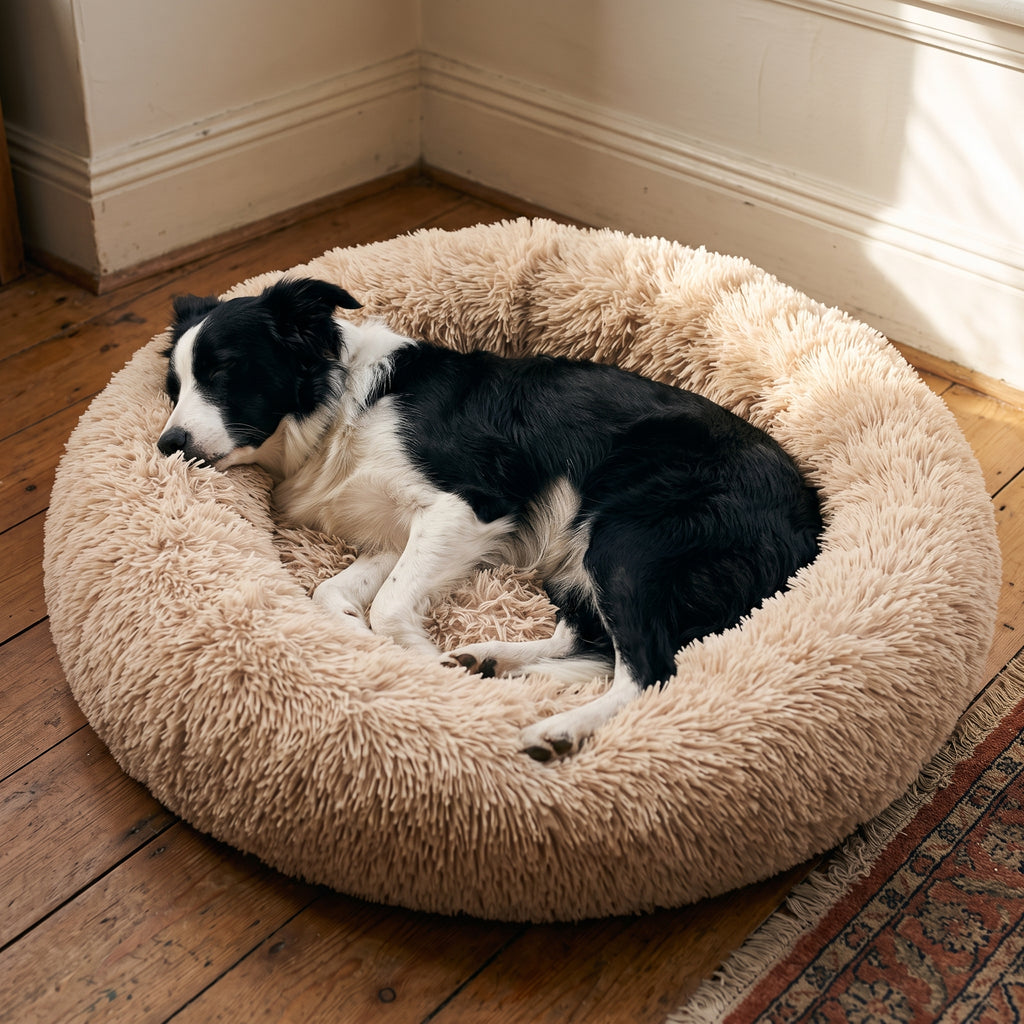 ZenCalm Den™ — Calming Donut Bed