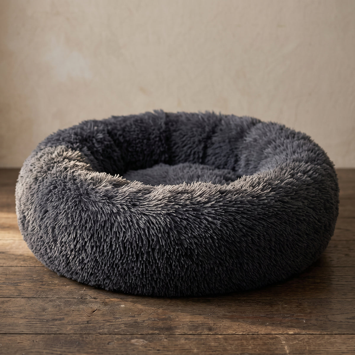 ZenCalm Den™ — Calming Donut Bed