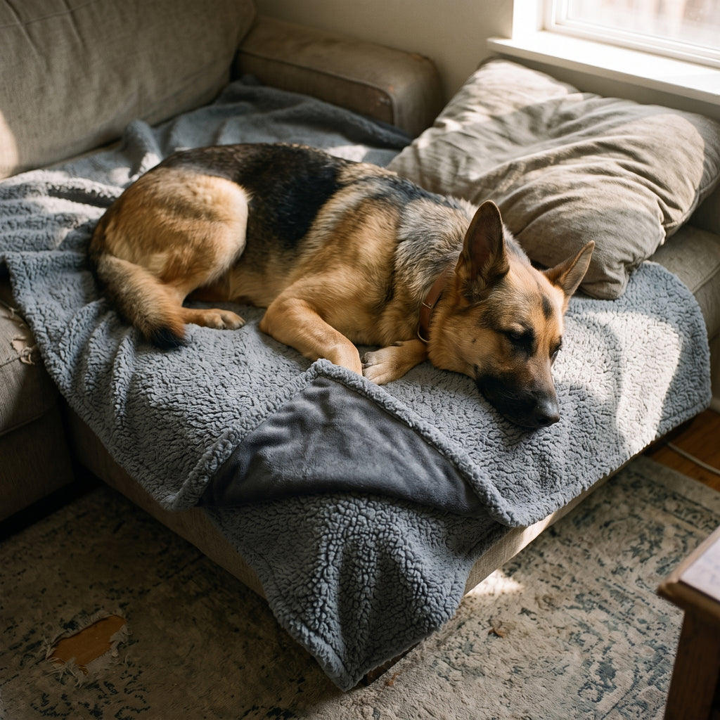 ZenCalm Comfort Blanket™ — Water-Resistant Sherpa Throw