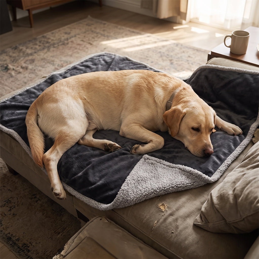 ZenCalm Comfort Blanket™ — Water-Resistant Sherpa Throw