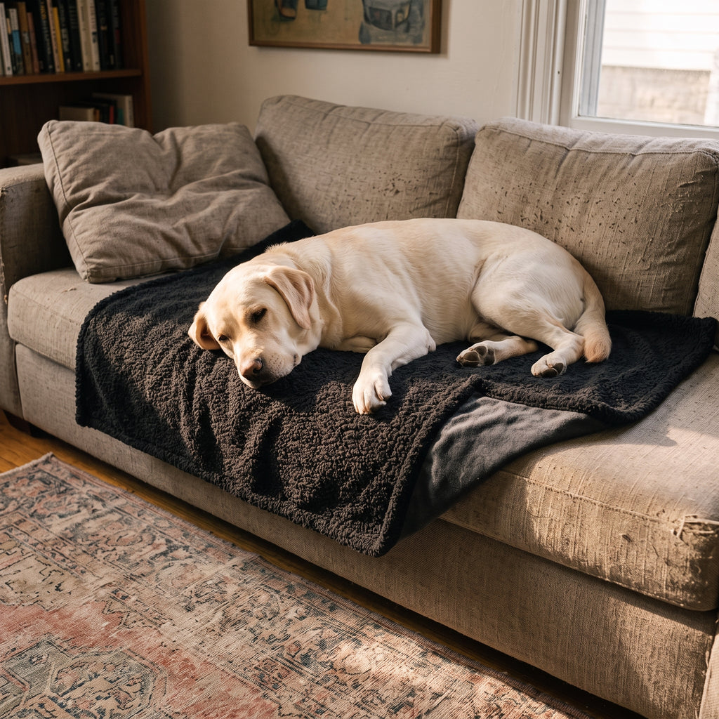ZenCalm Comfort Blanket™ — Water-Resistant Sherpa Throw