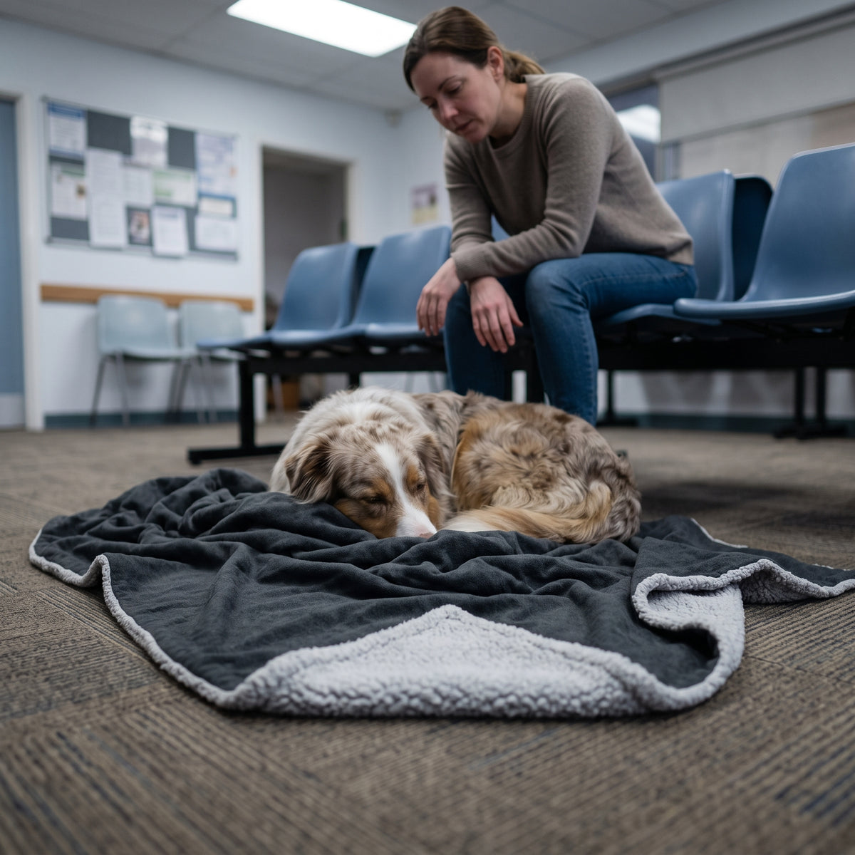 ZenCalm Comfort Blanket™ — Water-Resistant Sherpa Throw