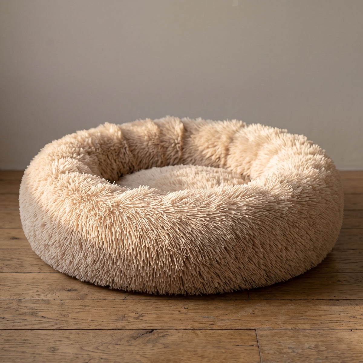 ZenCalm Den™ — Calming Donut Bed