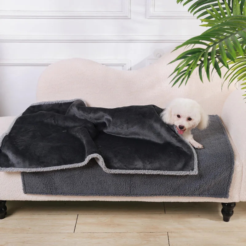 ZenCalm Comfort Blanket™ — Water-Resistant Sherpa Throw