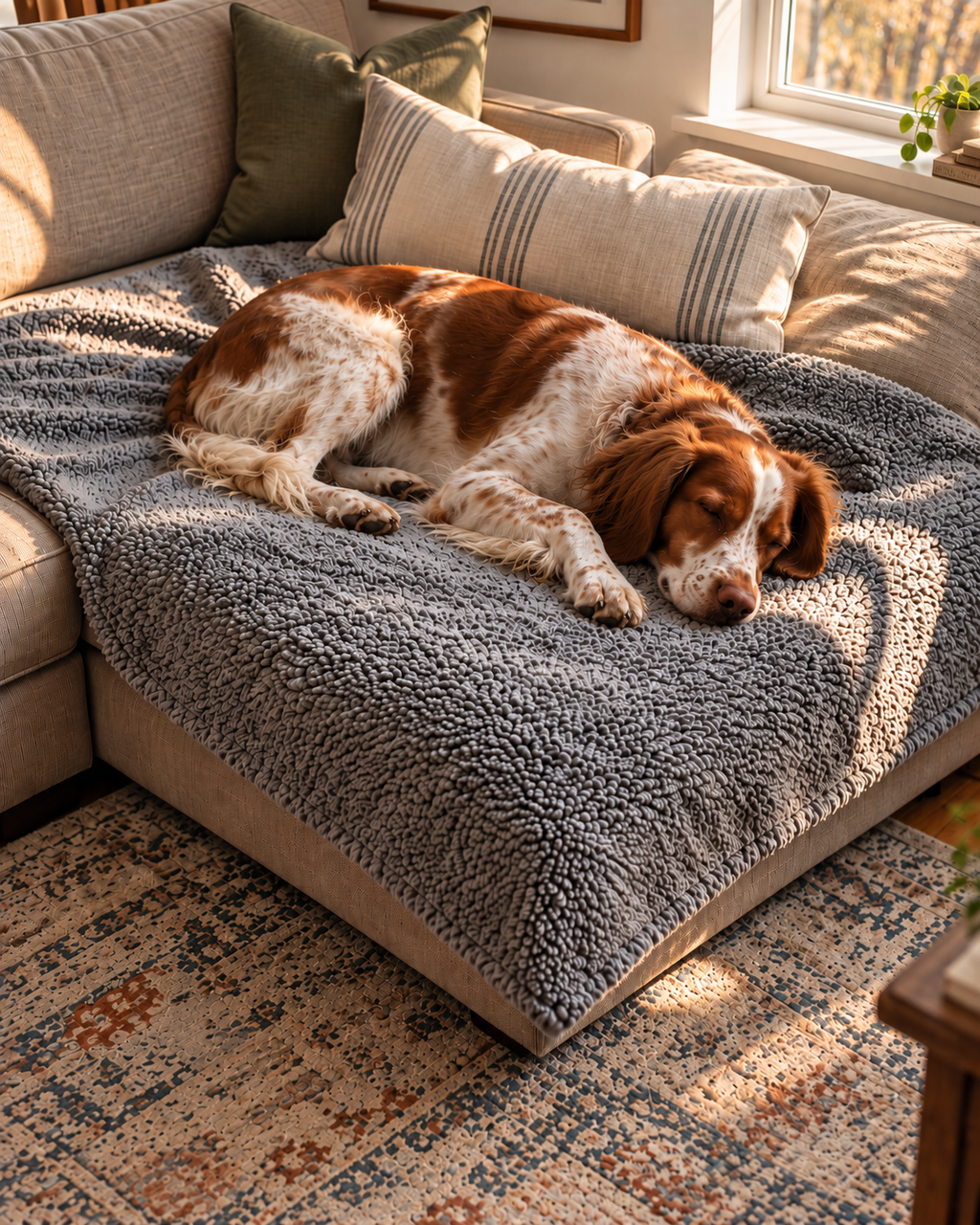 ZenCalm Comfort Blanket™ — Water-Resistant Sherpa Throw