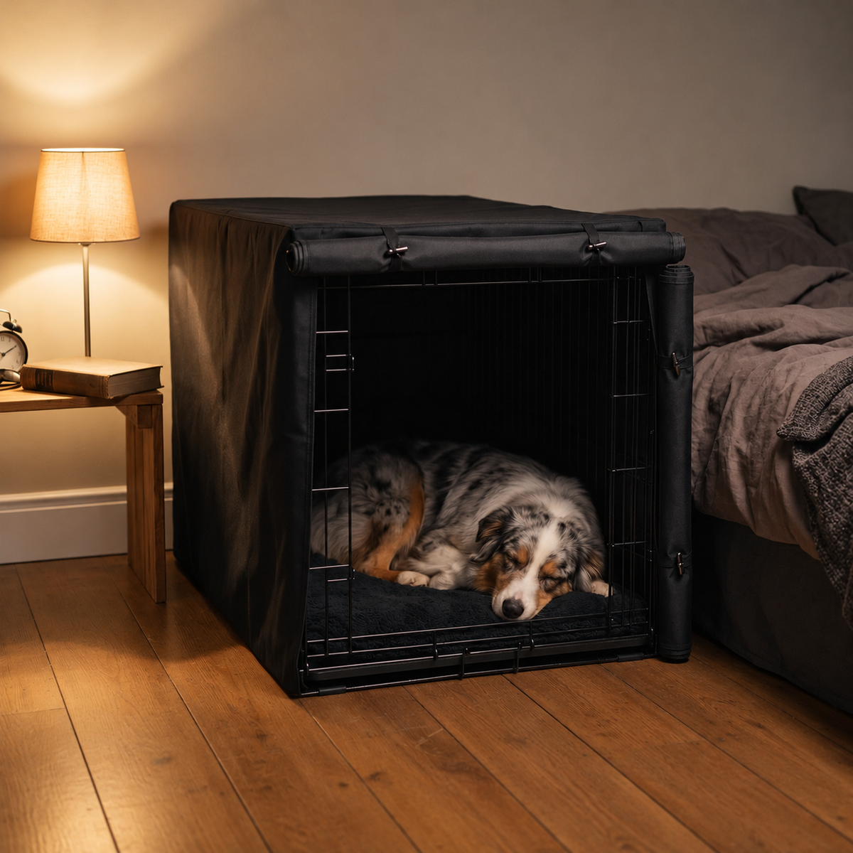 ZenCalm Den Cover™ — Blackout Crate Cover