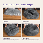 ZenCalm Den™ — Calming Donut Bed